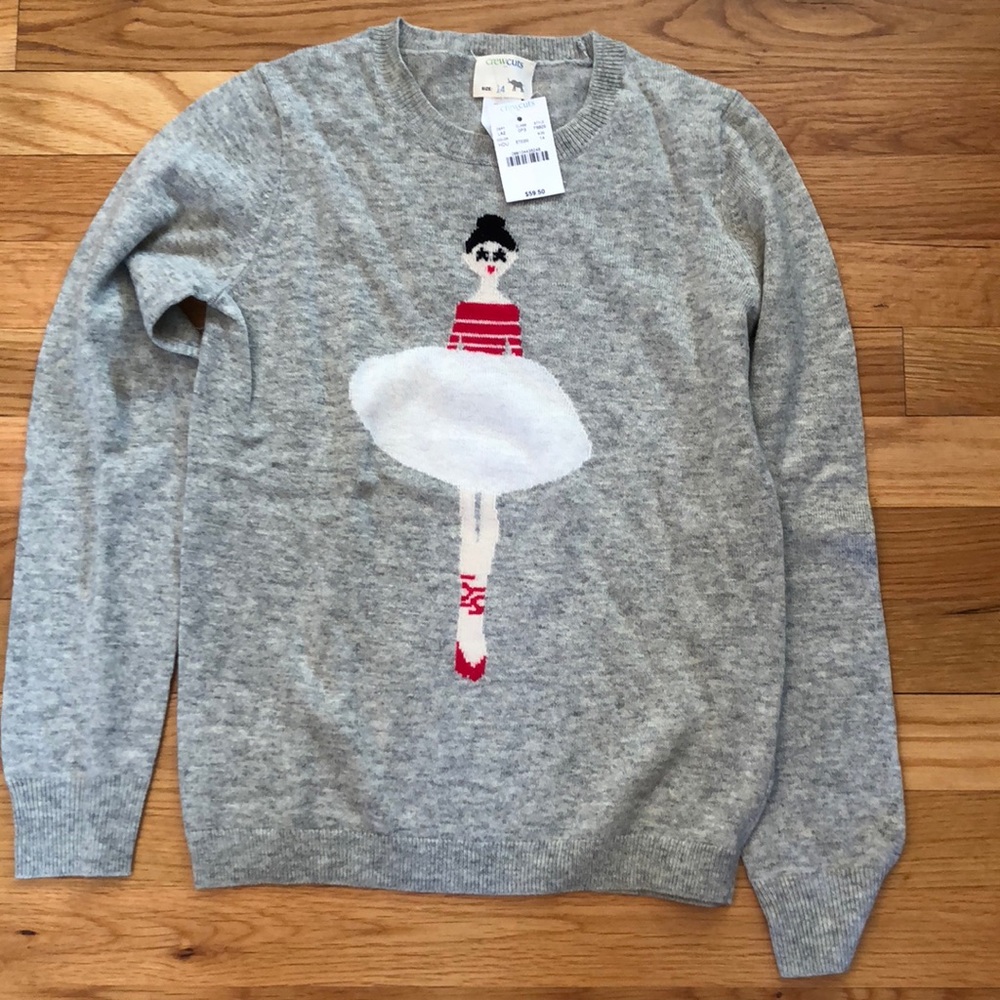 NWT Crewcuts girls sweater 14